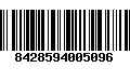 Código de Barras 8428594005096