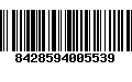 Código de Barras 8428594005539