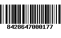 Código de Barras 8428647000177