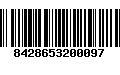 Código de Barras 8428653200097