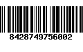 Código de Barras 8428749756002