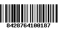 Código de Barras 8428764100187