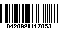 Código de Barras 8428928117853