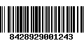 Código de Barras 8428929001243