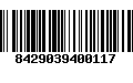 Código de Barras 8429039400117