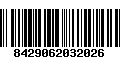 Código de Barras 8429062032026