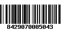 Código de Barras 8429070005043