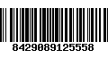 Código de Barras 8429089125558