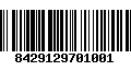 Código de Barras 8429129701001