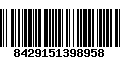 Código de Barras 8429151398958