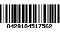 Código de Barras 8429184517562