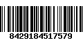 Código de Barras 8429184517579