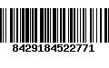 Código de Barras 8429184522771