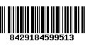 Código de Barras 8429184599513