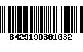 Código de Barras 8429190301032