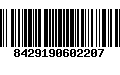 Código de Barras 8429190602207