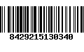 Código de Barras 8429215130340