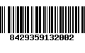 Código de Barras 8429359132002