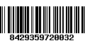 Código de Barras 8429359720032