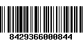 Código de Barras 8429366000844