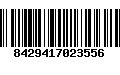 Código de Barras 8429417023556