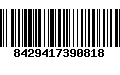 Código de Barras 8429417390818