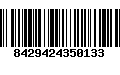 Código de Barras 8429424350133