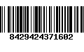 Código de Barras 8429424371602