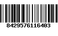Código de Barras 8429576116403