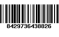 Código de Barras 8429736438826