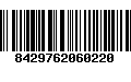Código de Barras 8429762060220