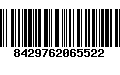 Código de Barras 8429762065522