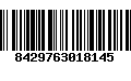 Código de Barras 8429763018145