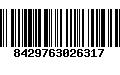 Código de Barras 8429763026317