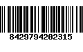 Código de Barras 8429794202315