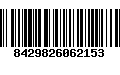 Código de Barras 8429826062153