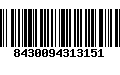 Código de Barras 8430094313151