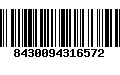 Código de Barras 8430094316572