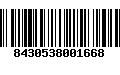 Código de Barras 8430538001668