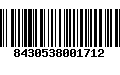 Código de Barras 8430538001712