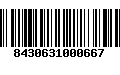 Código de Barras 8430631000667