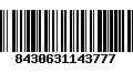 Código de Barras 8430631143777