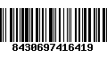 Código de Barras 8430697416419