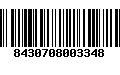 Código de Barras 8430708003348