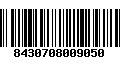 Código de Barras 8430708009050