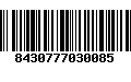 Código de Barras 8430777030085