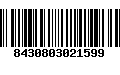 Código de Barras 8430803021599