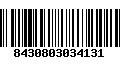 Código de Barras 8430803034131