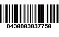 Código de Barras 8430803037750