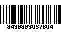 Código de Barras 8430803037804